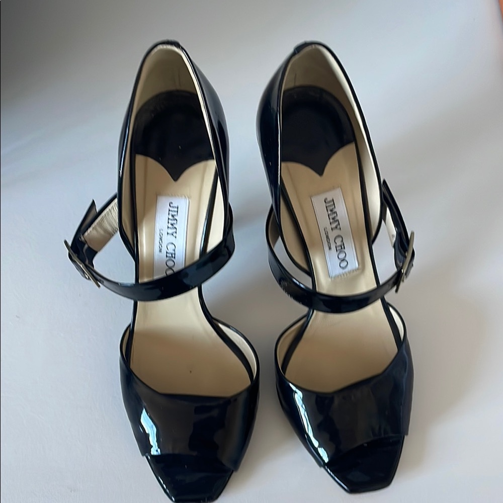 Jimmy Choo Patent Leather 'Lumiere' d'Orsay Pumps size 38
